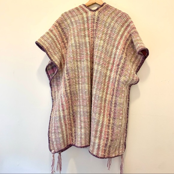 NWT! Women’s Poncho Tassels Pockets Multi-Color - Picture 2 of 9